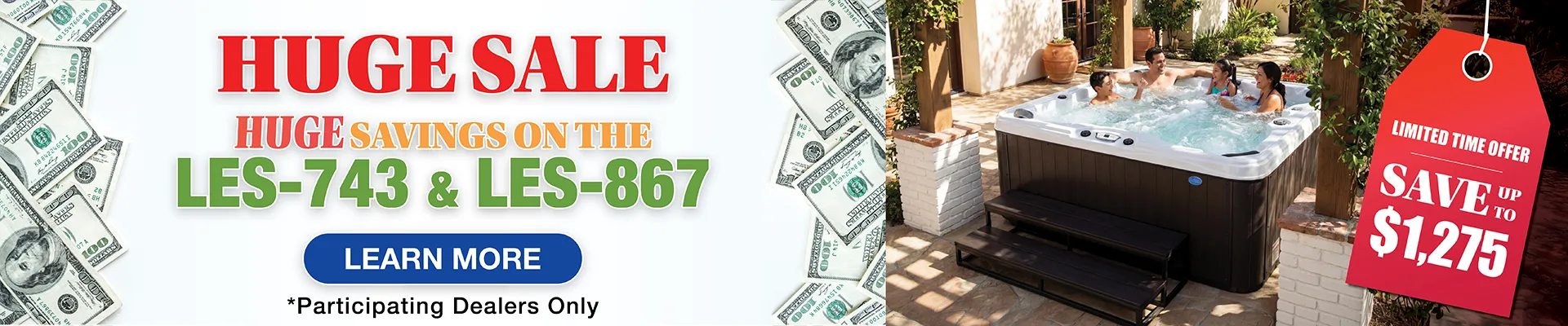 Calspas hot tub being used in a family setting - Buckeye